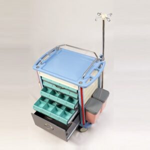 Alternative view of Medicine trolley ABS and steel F 45-2