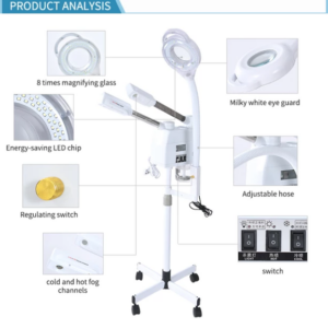 Alternative view of 3 in 1 Hot & Cold Facial steamer with mag lamp