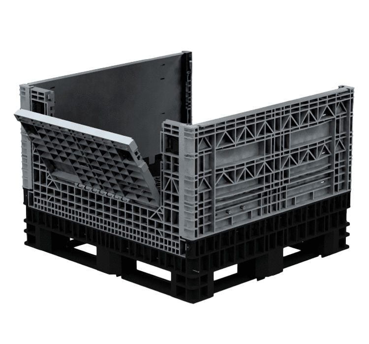 Collapsible Bin 34″ Two Drop Doors – 1140 X 1220 X 865H