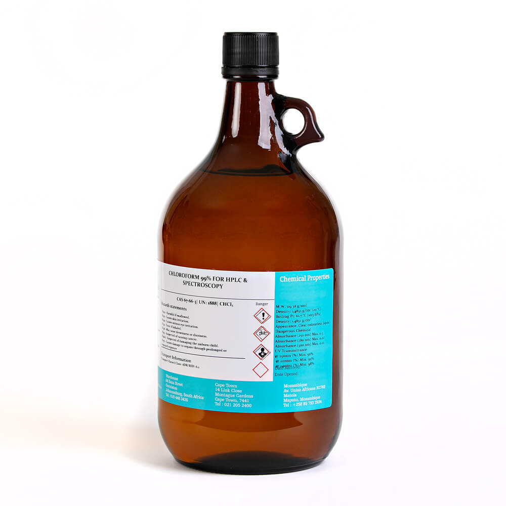Chloroform 99% for HPLC & Spectroscopy 2.5L - Image 3