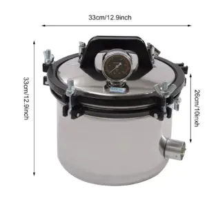 Alternative view of 8L Portable Steam Autoclave Sterilizer