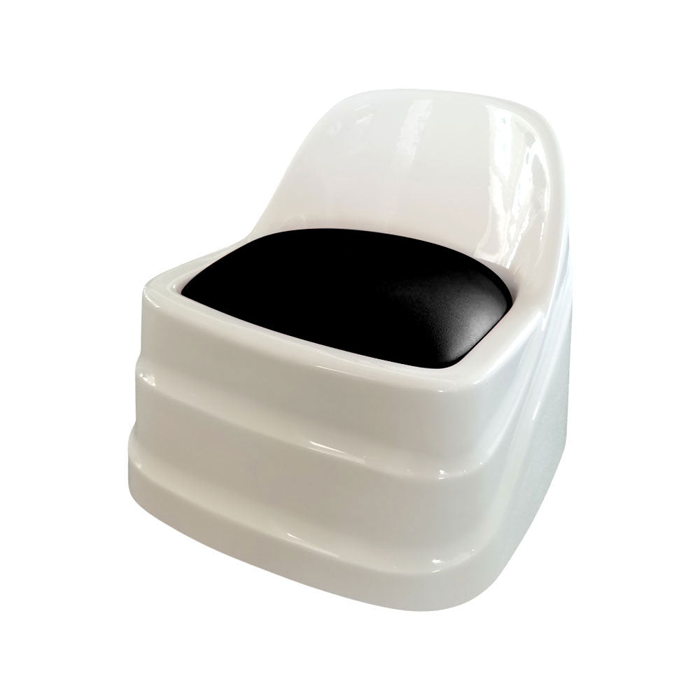 Pedi Therapist Stool - Black & White