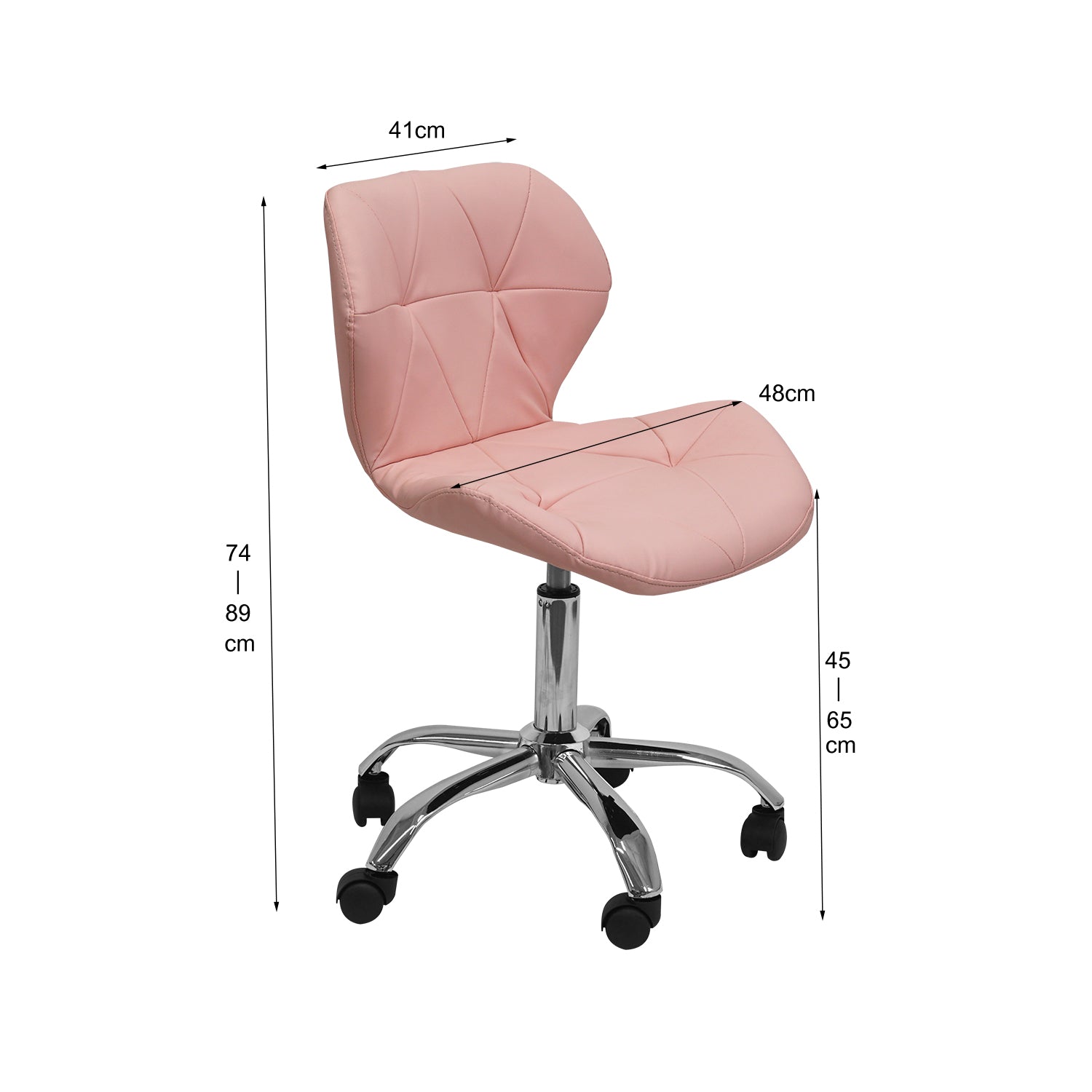 Alternative view of Luxe salon chair - Grey