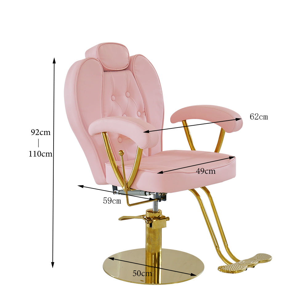 Alternative view of Goddess Stylist & Brow Chair - Pink & Gold