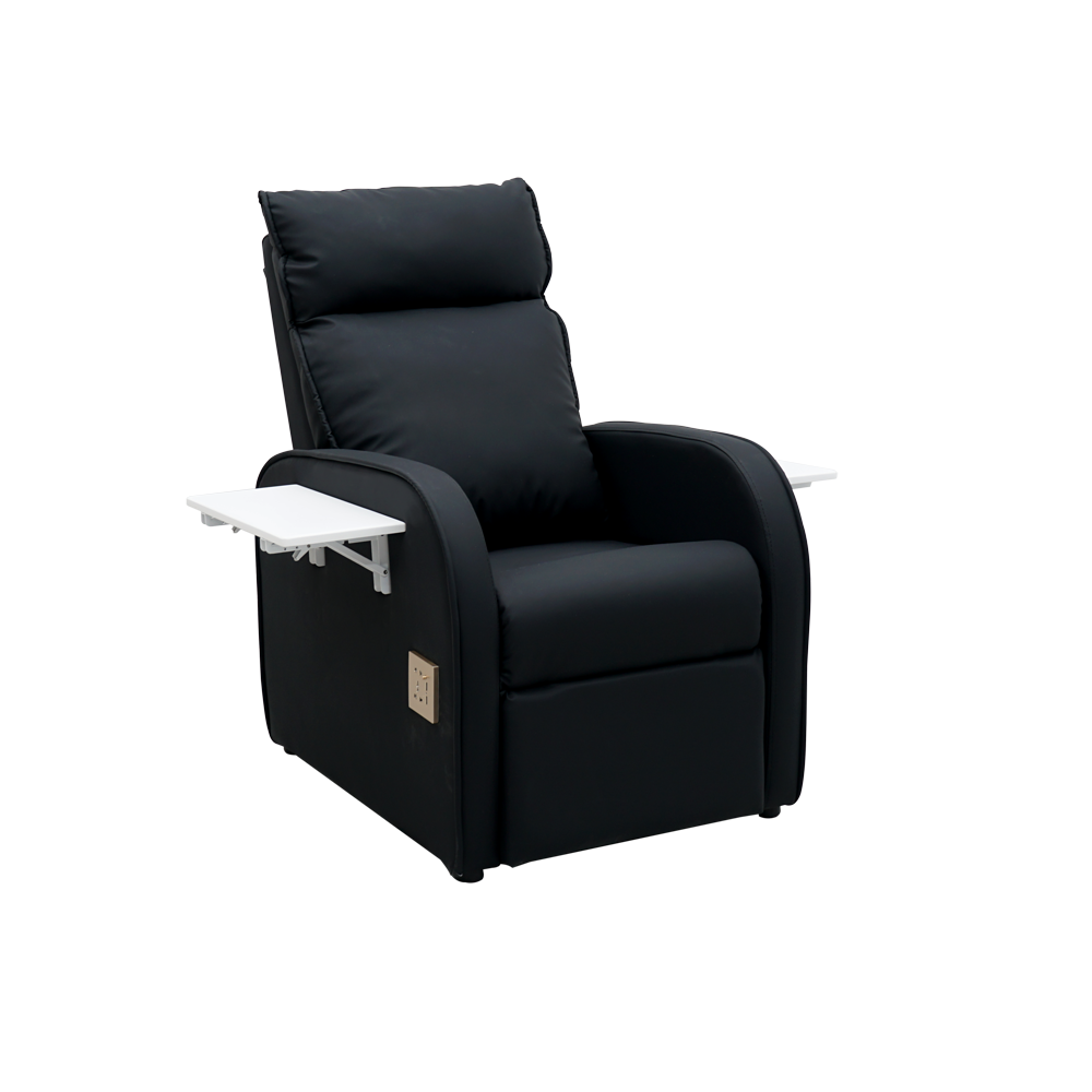 Luxe salon pedi couch - Black