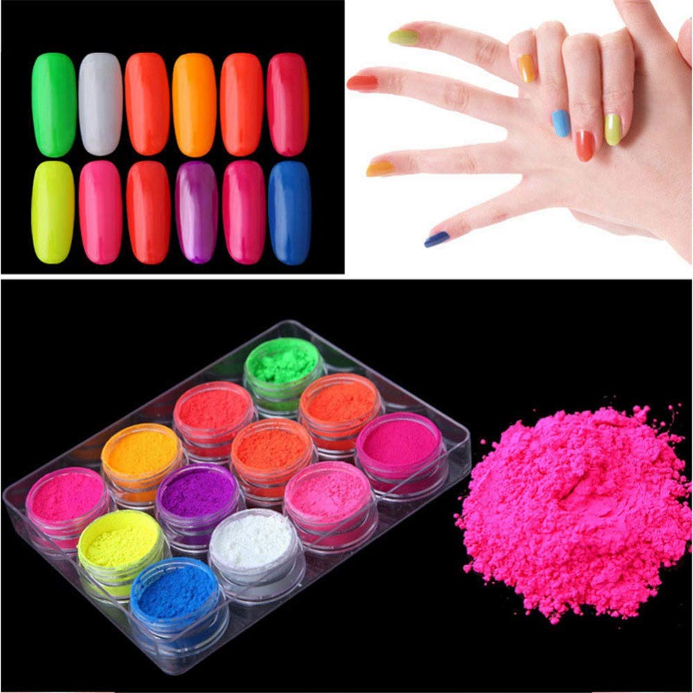 Alternative view of Neon Nail art Pigments - 12pc Set