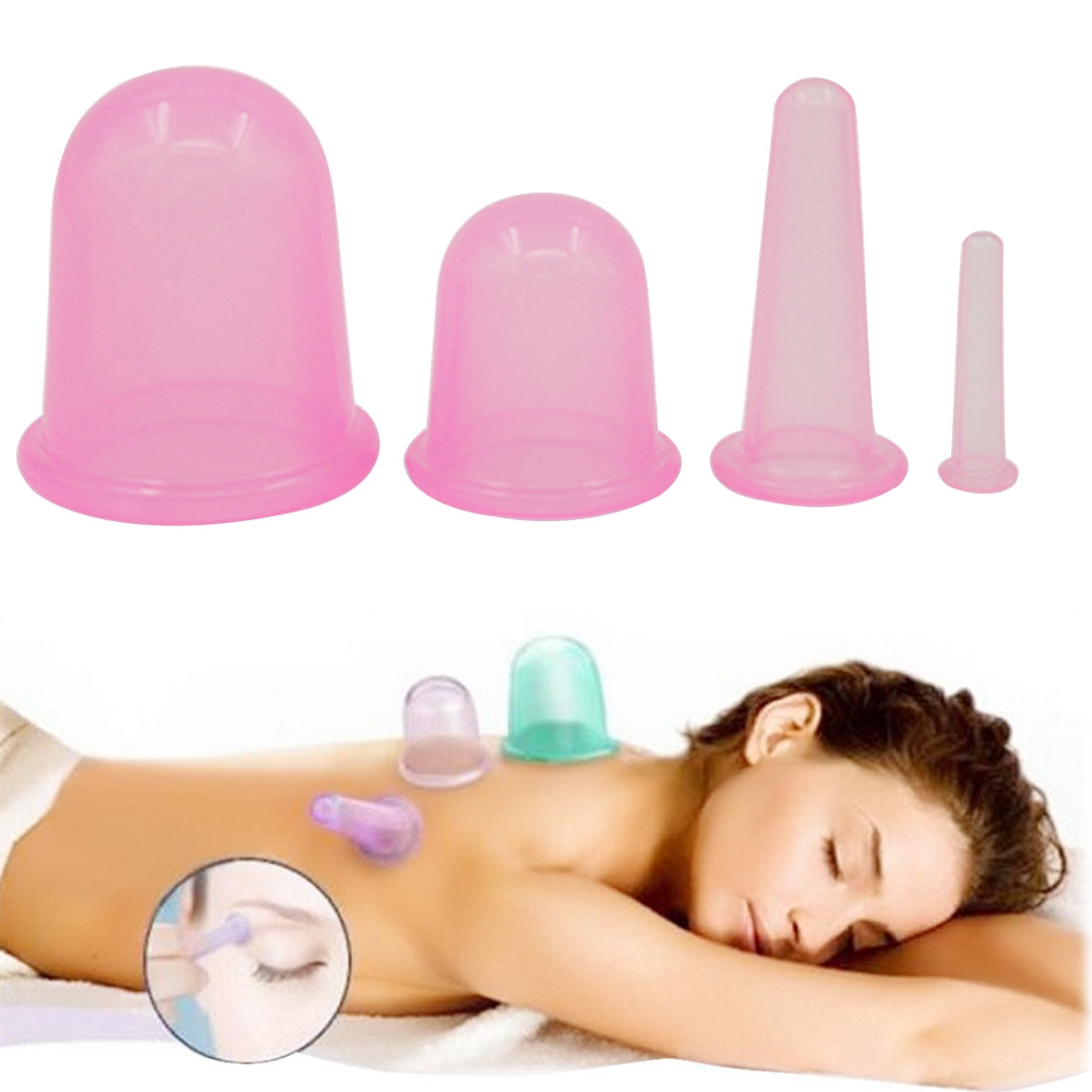 Silicone Cupping Set 7pc - Pink - Image 7
