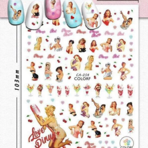 Alternative view of Pin Up girl nail art stickers