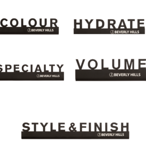 J Beverly Hills Metal Shelf talkers