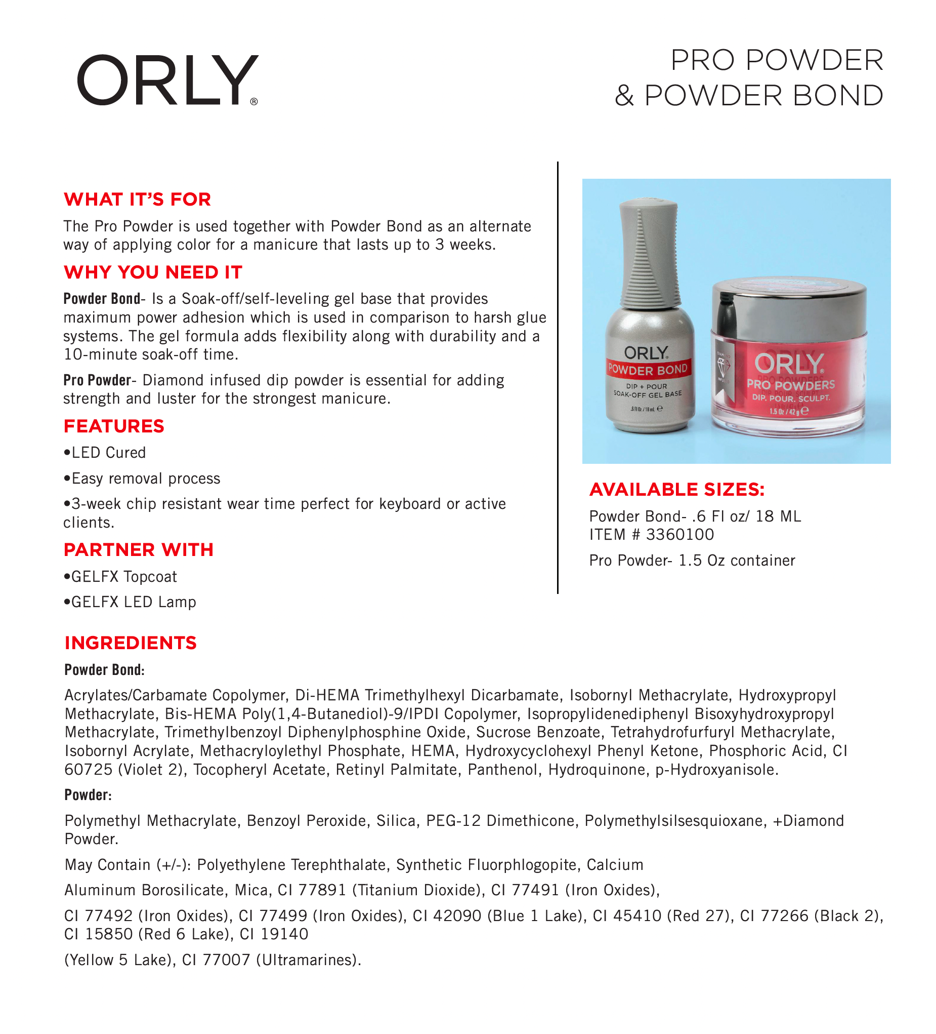 ORLY Pro Powders - Stiletto on The Run - Image 2