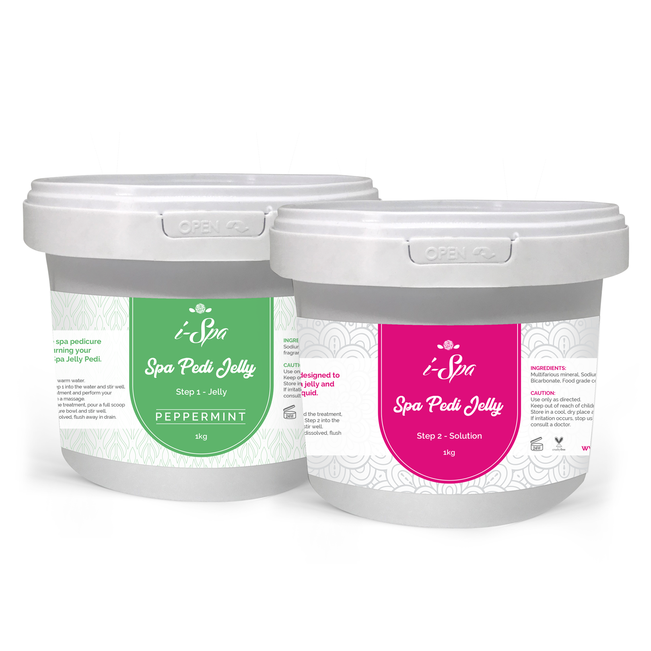 i-Spa Pedi Jelly Set - Peppermint