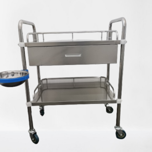 Anaesthetic Trolley – 1 Drawer | Stainless Steel