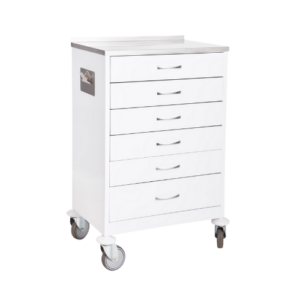 Alternative view of Anaesthetic Trolley – 6 Drawer