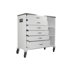Alternative view of Anaesthetic Trolley 6 Drawers With 3 Shelves