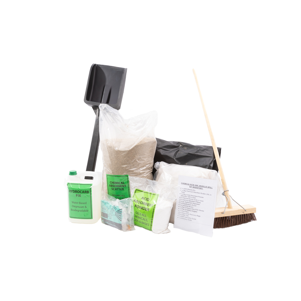240l Chemical Wheelie Bin Spill Kit - Image 3