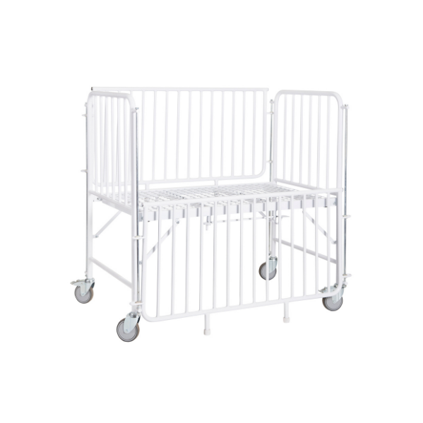 Child Cot Bed Mobile with drop down cotsides