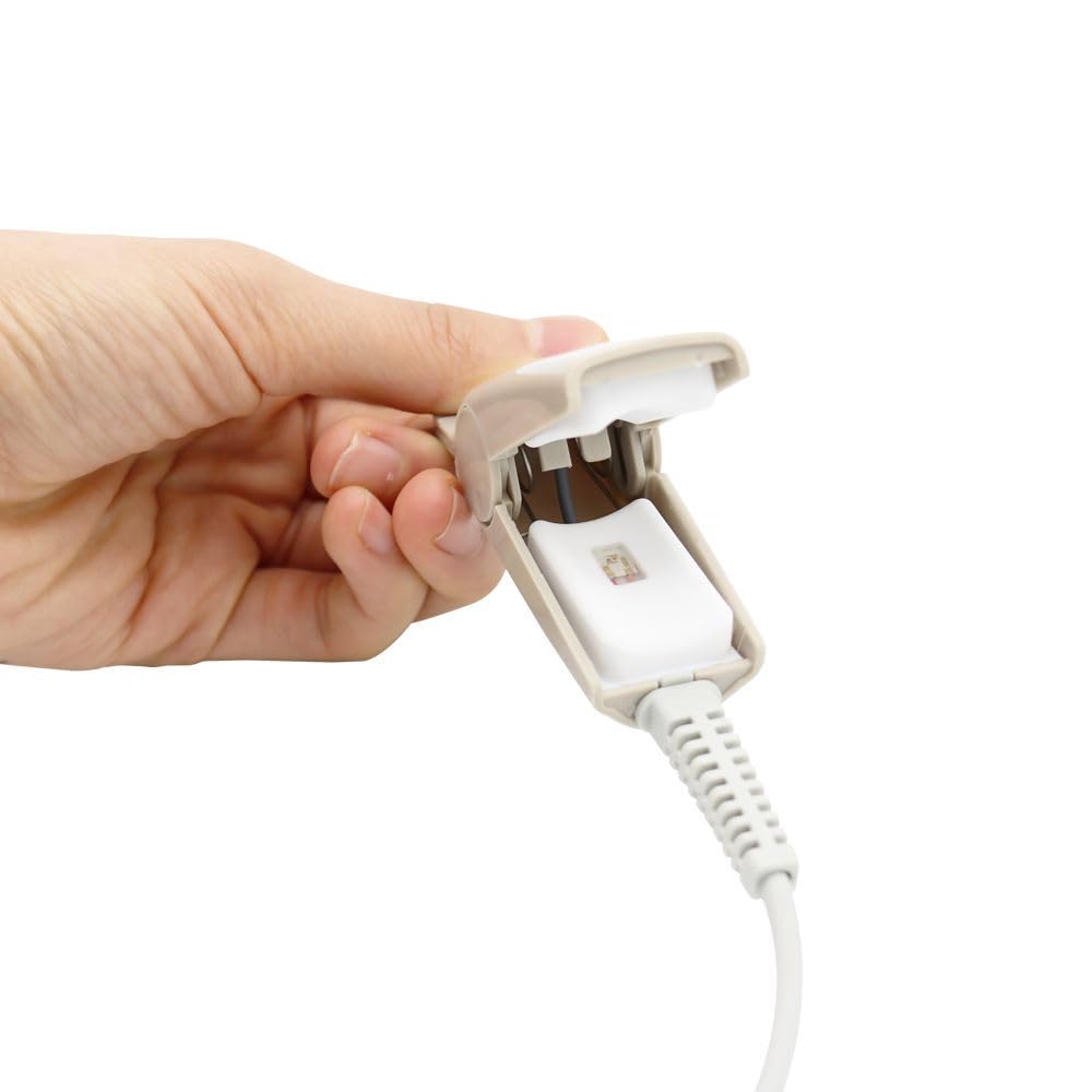 Compatible Nollcor DS100A Adult Finger Clip Spo2 Sensor 3.2 ft 9 Pin Connector - Image 3