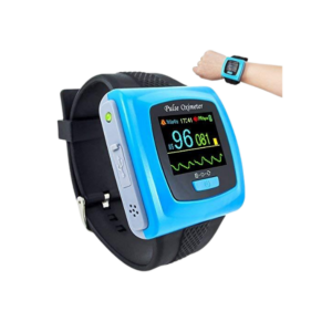 Alternative view of CONTEC Pulse Oximeter CMS50F wrist wearable, colour