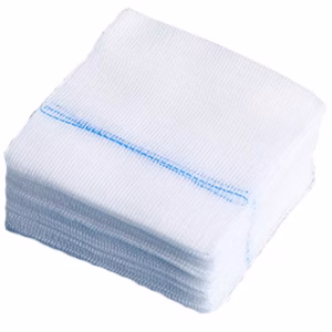 Cotton X-ray detectable 8-ply gauze swabs 50mm x 50mm