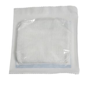 Alternative view of Cotton X-ray detectable Sterile 8-ply gauze swabs 100mm x 100mm