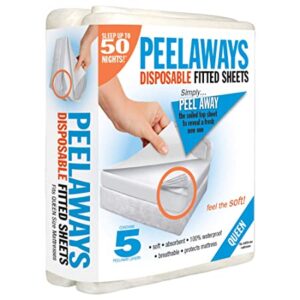 Disposable Sheets Mattress Protector Peel Aways Double | 5 Layers