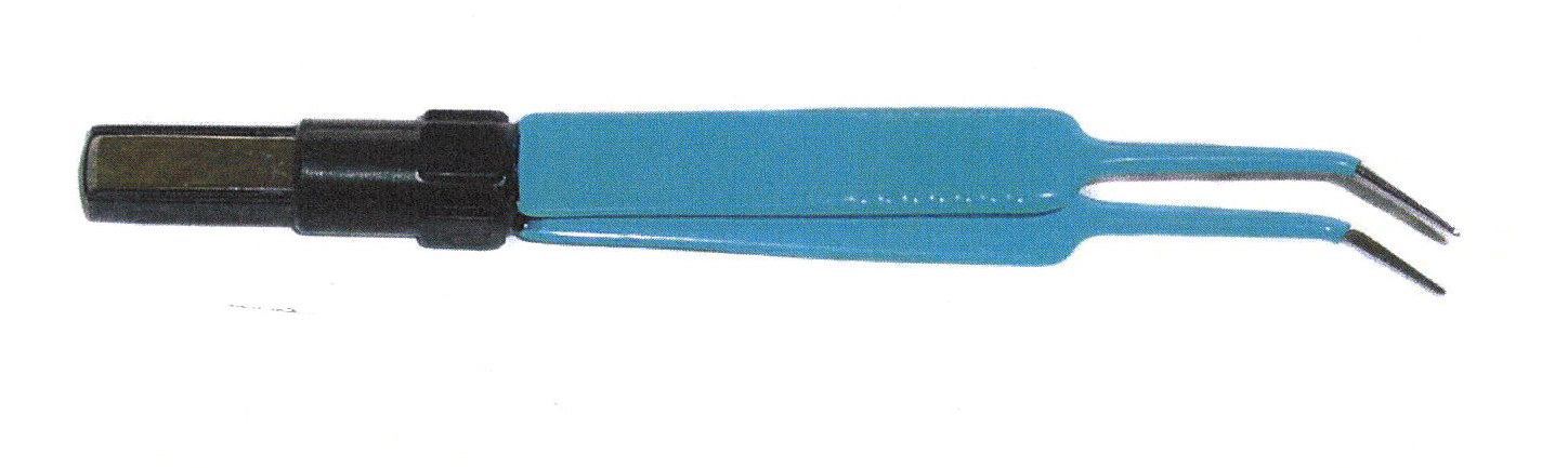 Diathermy Bipolar Forceps Curved T0.5mm/S11.5cm