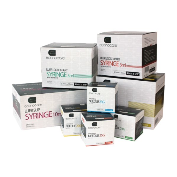 Econocare Luer Lock Syringe With Needle
