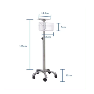 Alternative view of EDAN MOBILE STAND WITH BASKET