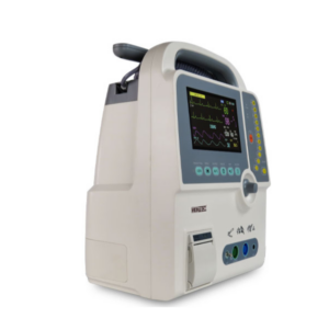 Alternative view of Emergency First Aid Defibrillator monitor with Biphasic and Monophasic Defi 9