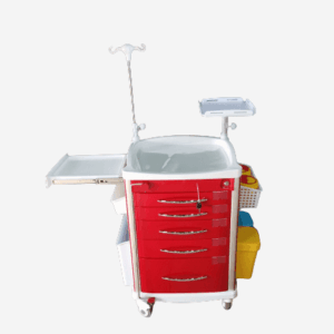 Alternative view of Emergency trolley (RED)