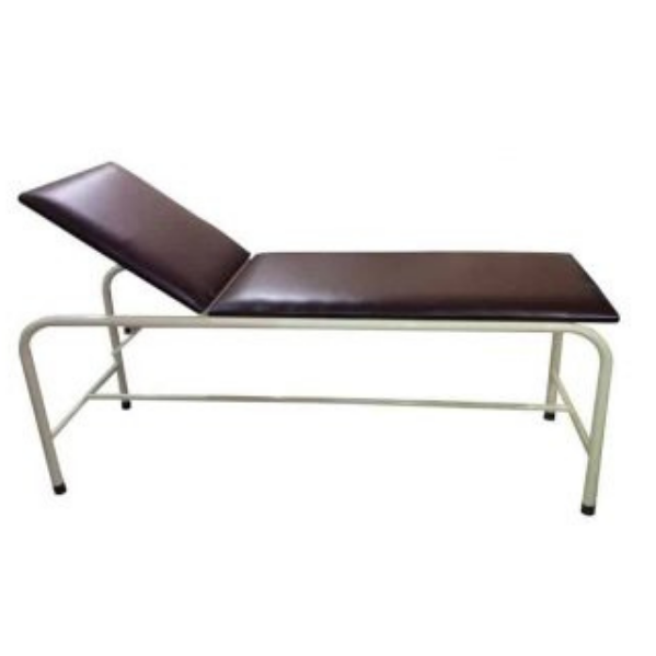 Examination Bed With Adjustable Backrest | Burgundy | Maroon