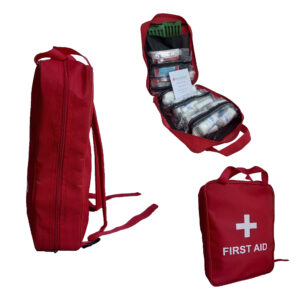 Regulation 7 First Aid Kit in Red Grab Bag With Back Straps (5-50 persons)