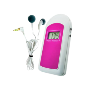 Alternative view of Fetal Doppler Baby sounds blue/ pink / green audio with display