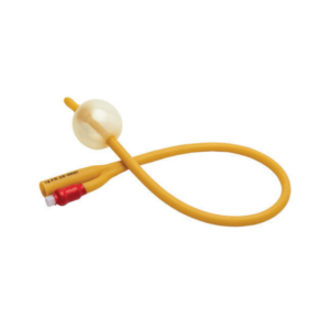 Foley Catheter Yellow | 100% Silicone Coated Latex