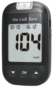 Alternative view of On Call Sure Glucometer