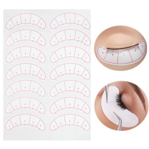Eyelash under eye mapping stickers