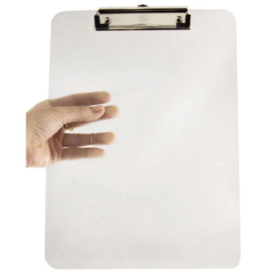 Alternative view of Clear Deluxe Perspex Clipboard