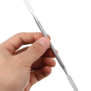 Nail tool Metal Spatula double sided