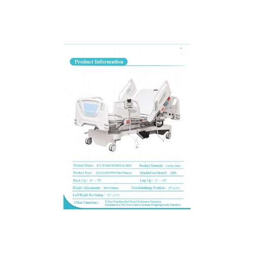 ICU Ward Hospital Bed - Multi-Function - Image 2