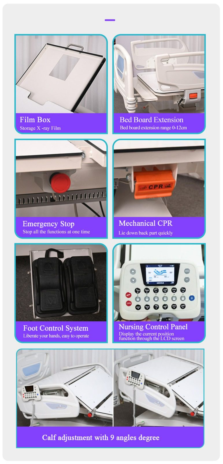 ICU Ward Hospital Bed - Multi-Function - Image 11