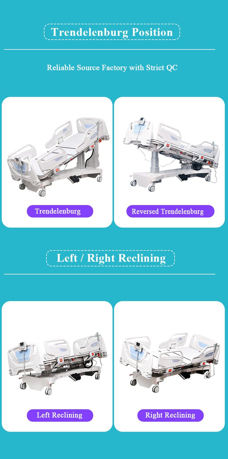 ICU Ward Hospital Bed - Multi-Function - Image 9