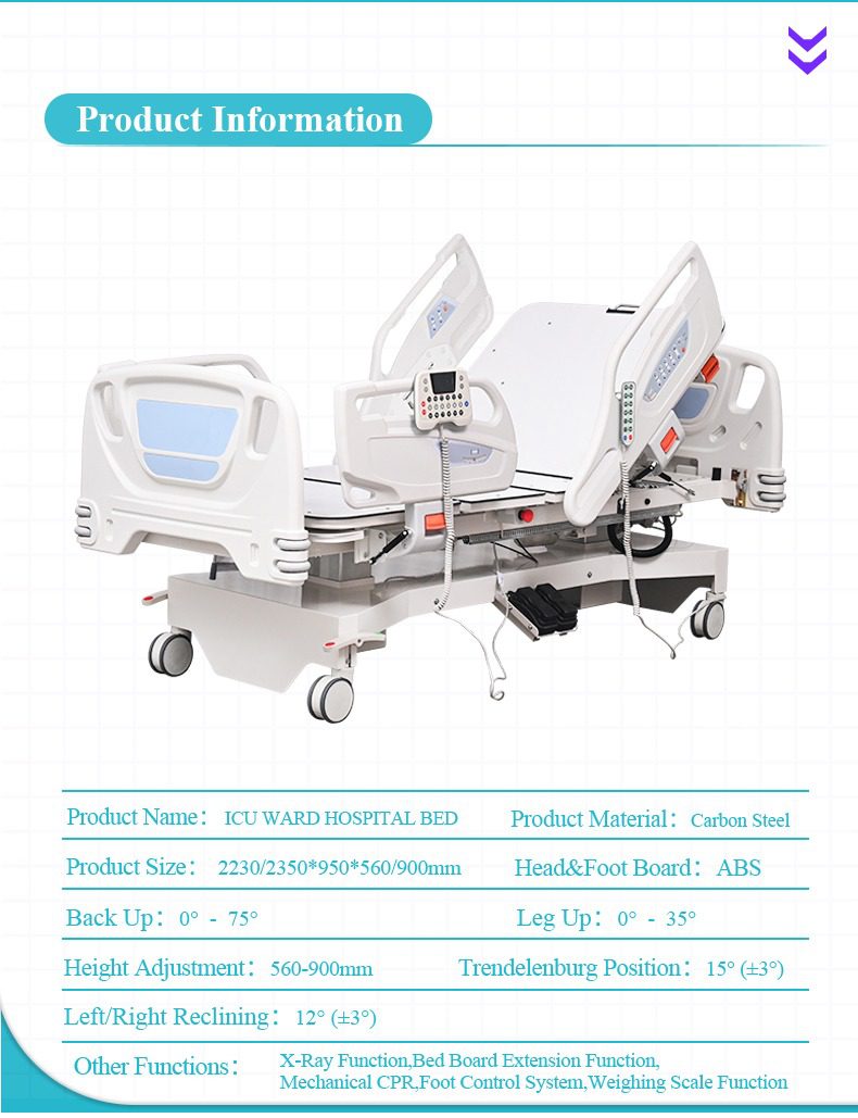 ICU Ward Hospital Bed - Multi-Function - Image 10
