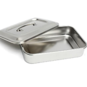 Instrument Tray Stainless Steel with Lid | 30x26x5cm