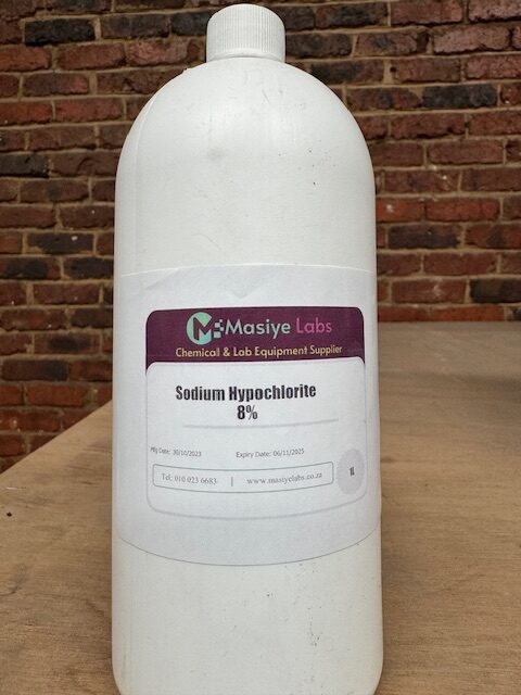 Sodium Hypochlorite 8%, 1L