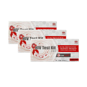 HIV Test Kit (3 pack) with Extra Plasters and Gloves