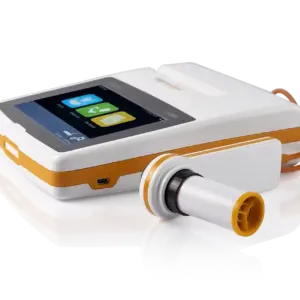 Alternative view of MIR Spirolab® Desktop Spirometer with Sp02