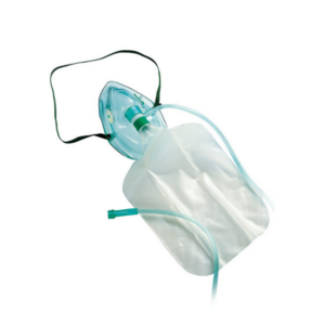 Alternative view of Non-Rebreather Oxygen Mask | 2M Tubing + Bag  – Adult / Paed