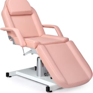 OmySalon Hydraulic Facial Bed Massage Table, Multi-Purpose 3-Section