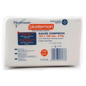 Plasterman Gauze non-sterile 75×75 : 8 ply