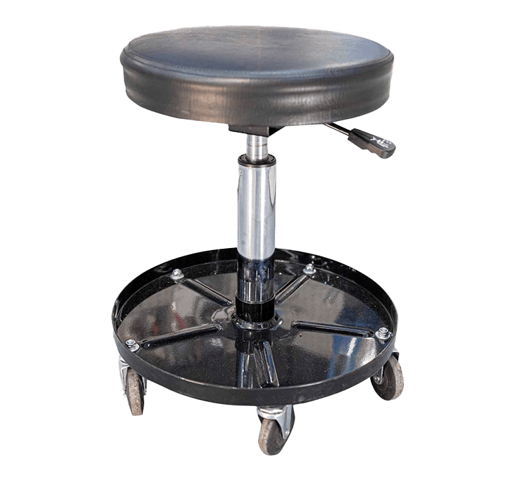 Mechanic Chair Adjustable Round Seat & Tool Tray